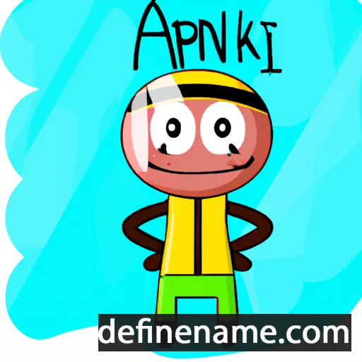 cartoon of the name Apikuni