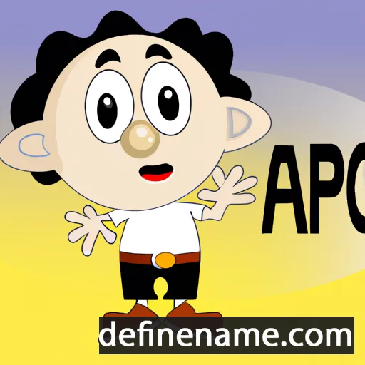 cartoon of the name Apol