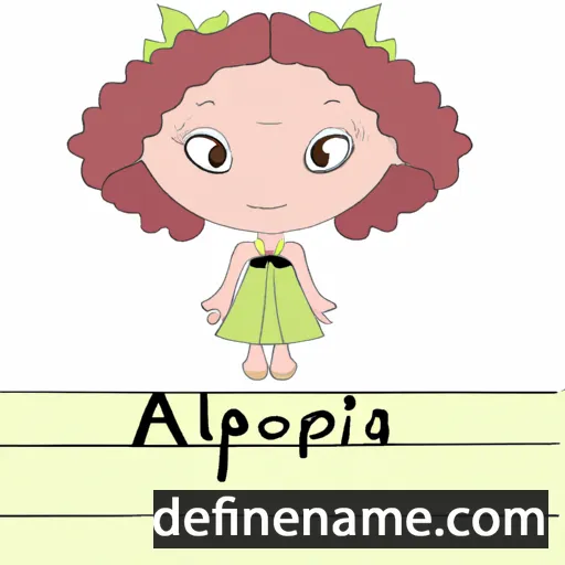 cartoon of the name Apoliena