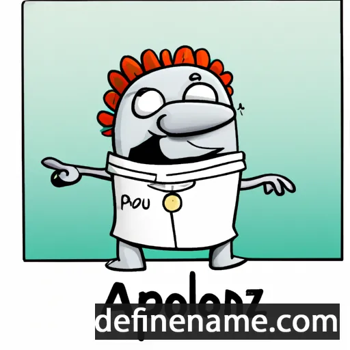 cartoon of the name Apollóniosz