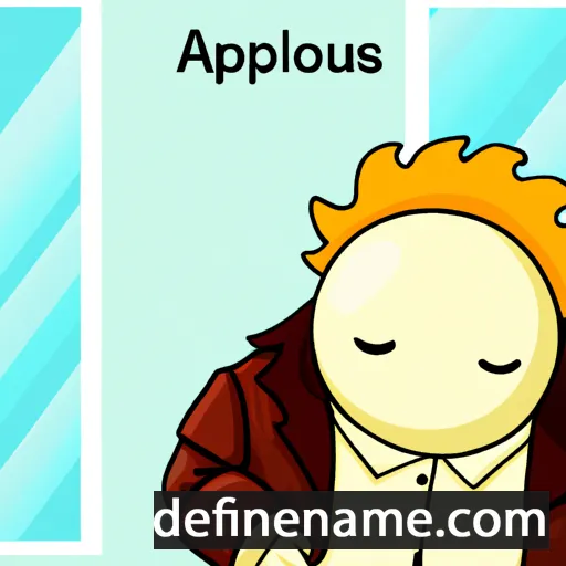 cartoon of the name Apolonijus