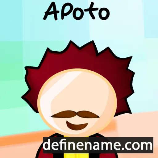 cartoon of the name Apostolo