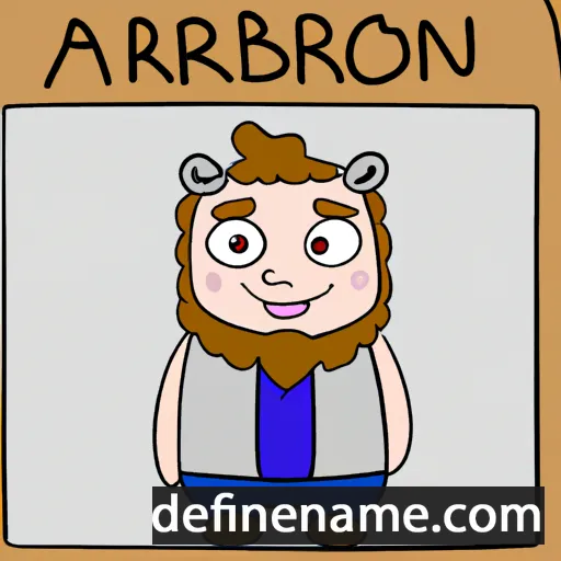 cartoon of the name Árbjörn