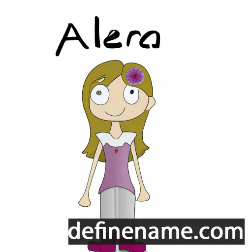 cartoon of the name Árelía