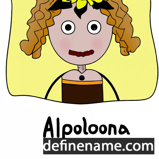 cartoon of the name Applonia