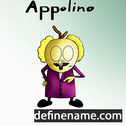 cartoon of the name Appolinaire