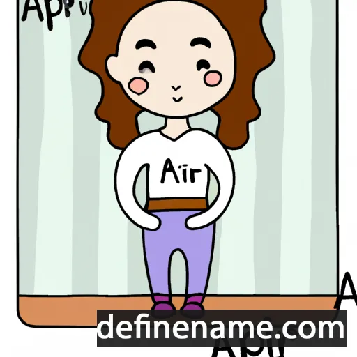 cartoon of the name Apríl