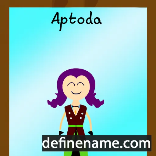 cartoon of the name Aprodita