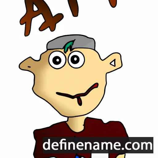 cartoon of the name Apti