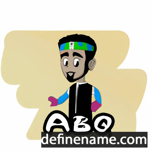 cartoon of the name Aqib