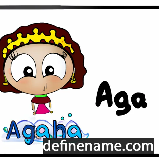 cartoon of the name Aqqa