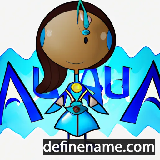 cartoon of the name Aquata