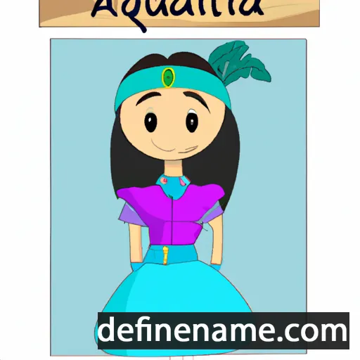 Aquetzali cartoon