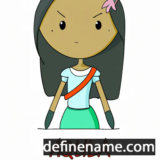 cartoon of the name Aquilia