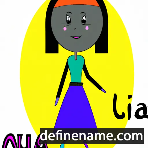 cartoon of the name Aquilla