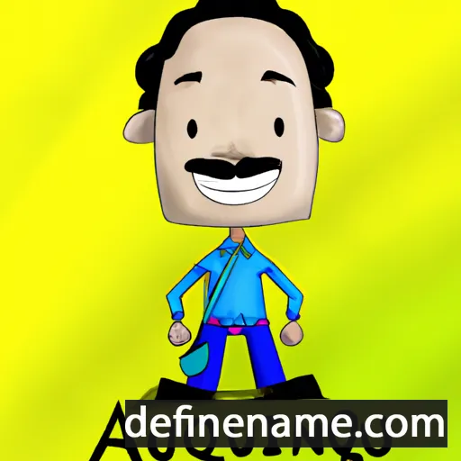 cartoon of the name Aquino