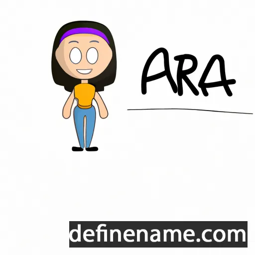 cartoon of the name Ara