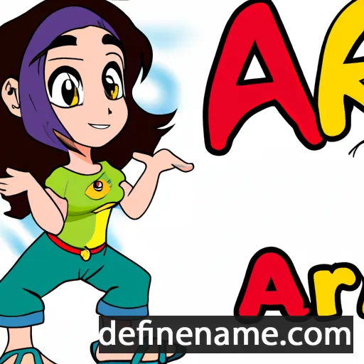 cartoon of the name Ara