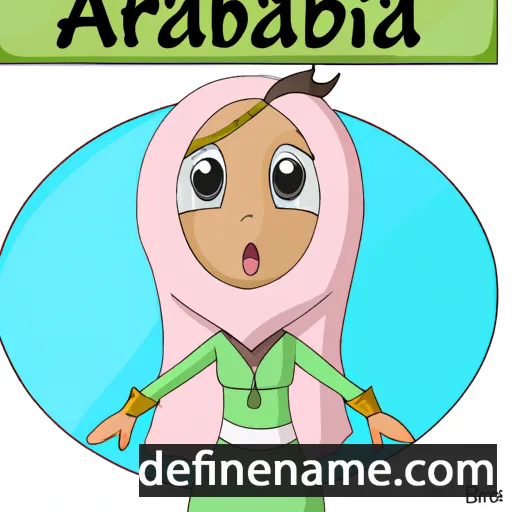 cartoon of the name Arabiana