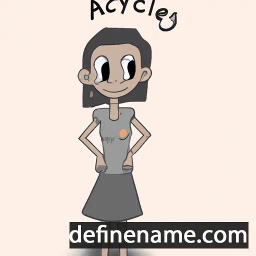 cartoon of the name Aracelys