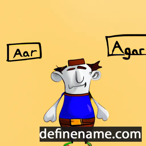 cartoon of the name Arag