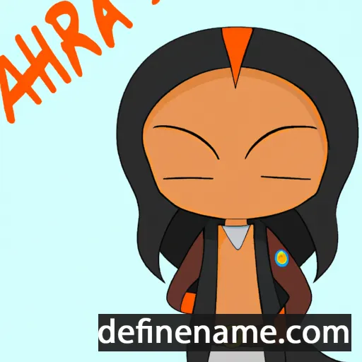 cartoon of the name Arahia