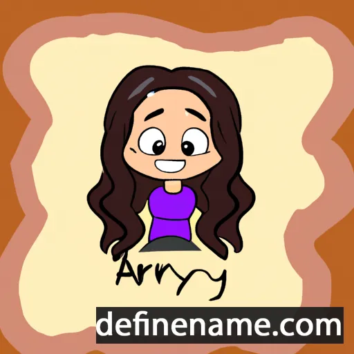 cartoon of the name Arailym