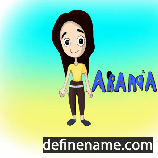 cartoon of the name Araina