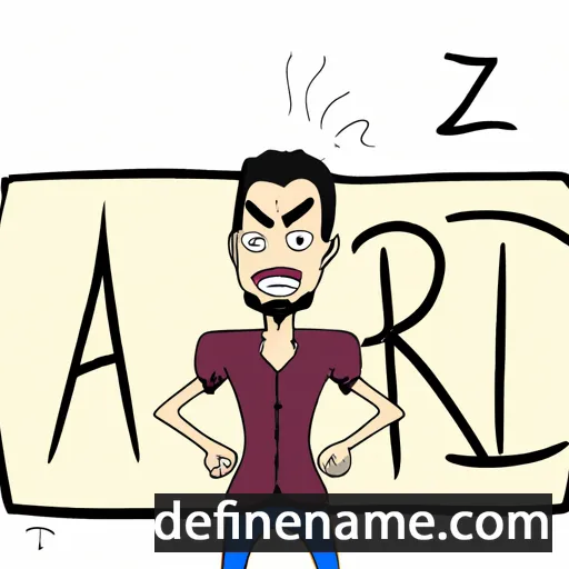 cartoon of the name Araiz