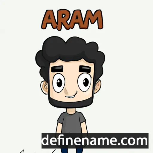 cartoon of the name Aram