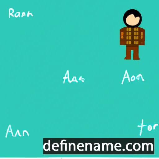 cartoon of the name Aran