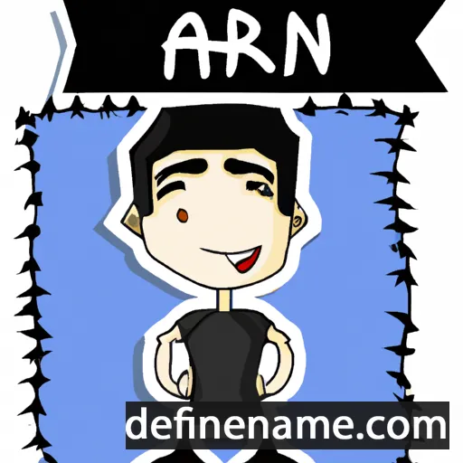 cartoon of the name Aran