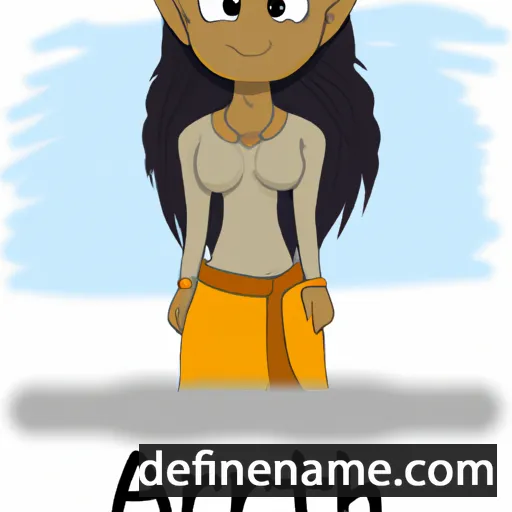 cartoon of the name Arathi