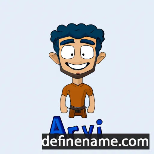 cartoon of the name Arav