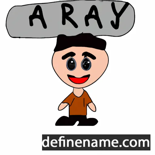 cartoon of the name Aray