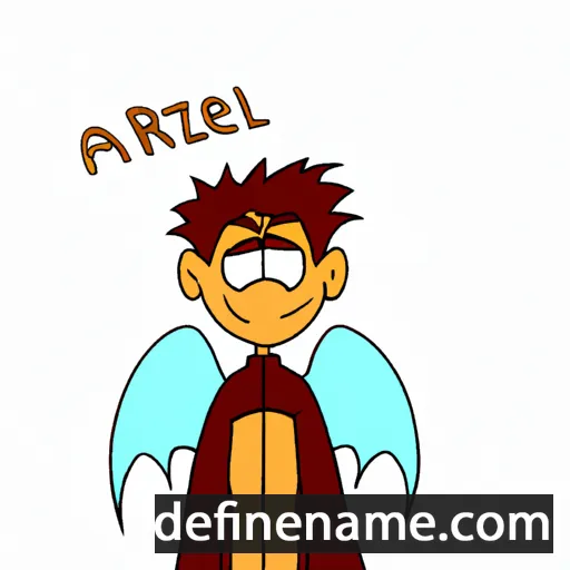 cartoon of the name Araziel