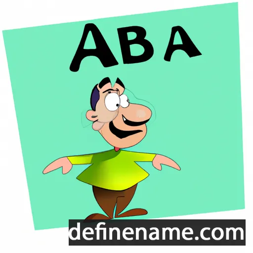 cartoon of the name Arba