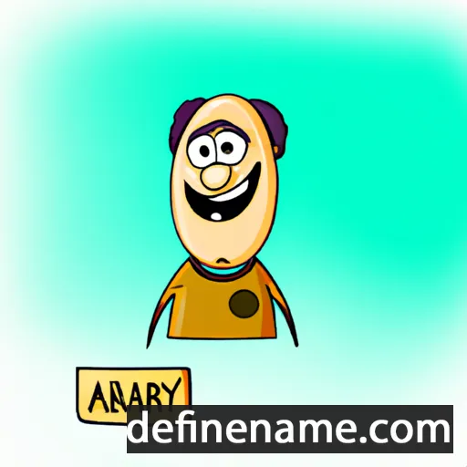 cartoon of the name Arbay