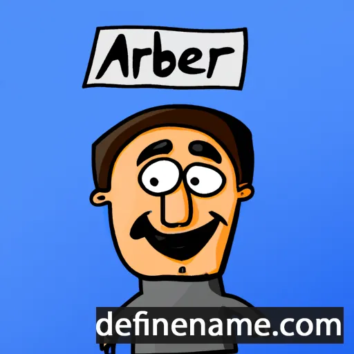 cartoon of the name Arbër