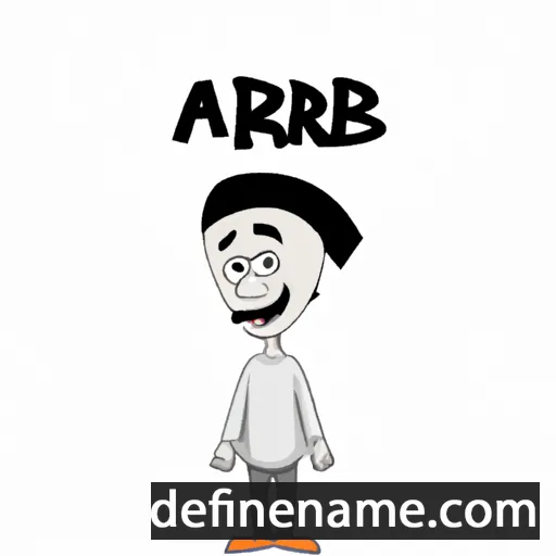 cartoon of the name Arbi