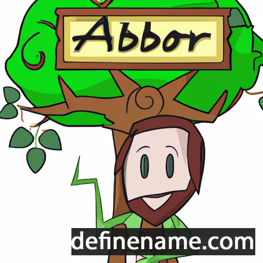 cartoon of the name Arbor