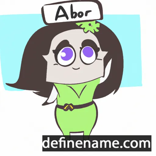 cartoon of the name Arbora