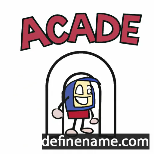 cartoon of the name Arcade