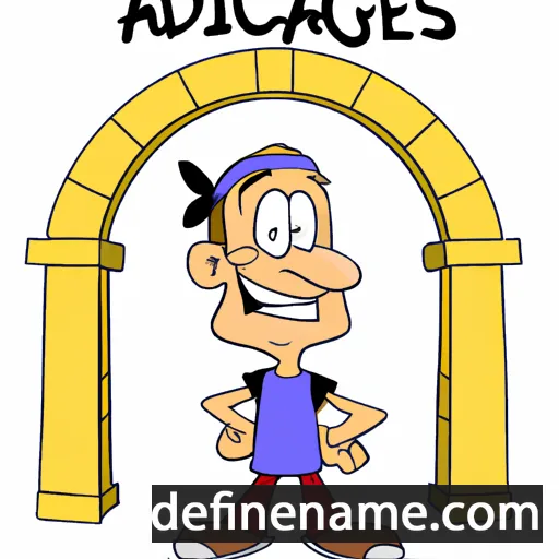 cartoon of the name Arcades