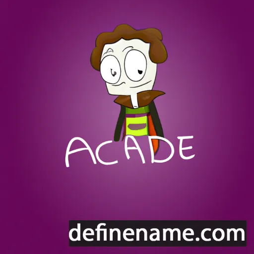 cartoon of the name Arcadie