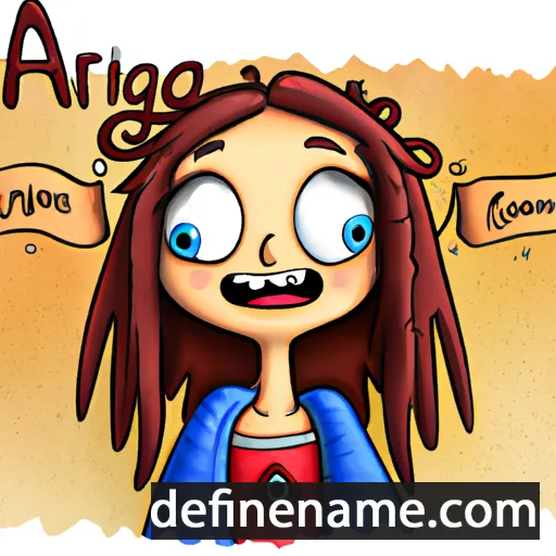 cartoon of the name Arcanja