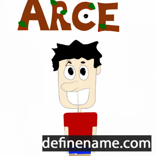 cartoon of the name Arce