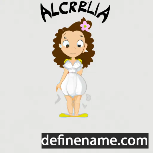 cartoon of the name Arcellia