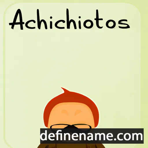 cartoon of the name Archilochos