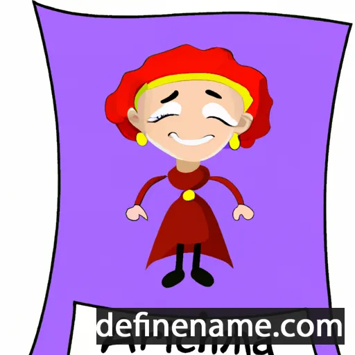 cartoon of the name Archina